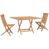 vidaXL Vrtnik Bistro Set 3 pcs Rjava Masivno teakovo les, (5000270292) | Shoptok.si
