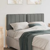  Tapecirani uzglavlje s uzglavljem Smeđa i svijetlosiva 120 cm | shoptok.hr