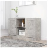  Komoda betonsko siva 120x30,5x70 cm iverna plošča | Shoptok.si
