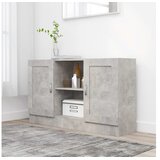 Komoda siva boja betona 120 x 30,5 x 70 cm od iverice | shoptok.hr