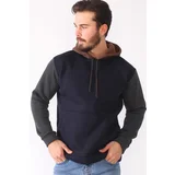 Dewberry 1040 MEN'S SWEATSHIRT-NAVY BLUE