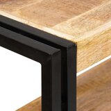  Polica s Vrata Smeđa Čvrsto Grubo Mango Drvo i Metal | shoptok.hr