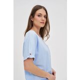 Marisse Blue Cotton T-Shirt With Pocket | Shoptok.si