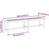  Vrtna klupa 180 x 35 x 45 cm od masivnog bagremovog drva | Eponuda.ba