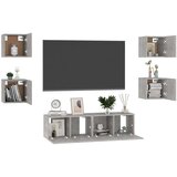  6-dijelni set TV ormarića siva boja betona od iverice | shoptok.hr