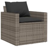  6-dijelni set vrtnih sofa od poliratana s jastucima sivi | shoptok.hr