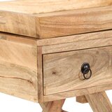  Stranska mizica iz trdnega mangovega lesa 65x40x76 cm, (20828435) | Shoptok.si