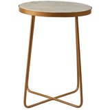Premier Housewares Okrugao pomoćni stol s mramornom pločom ø 36 cm Shalimar – | shoptok.hr