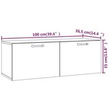  Zidni ormarić Sonoma hrast 100 x 36 5 x 35 cm konstruirano drvo | shoptok.hr
