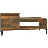 Maison Chic Klubska mizica - kavna mizica - Nizka mizica dimljeni hrast 100x50x45 cm inženirski les, (21754722) | Shoptok.si