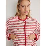 Reserved - Dvoredna prugasta jakna - crvena | shoptok.hr