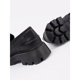 GOODIN Black platform loafers with gold chain | shoptok.hr