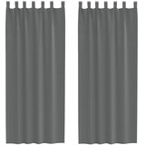 Voile zavjese s petljama 2 kom tamnosive 140x260 cm | shoptok.hr