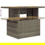  Vrtna garnitura - 8-dijelni set vrtnih sofa od poliratana s jastucima sivi - Siva sa spremištem 1 | shoptok.hr