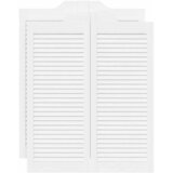 Furnova Nihajna vrata Louvred Design 2 para Bela 100x80 cm, (21944553) | Shoptok.si
