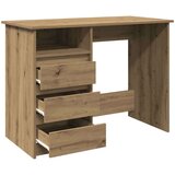 vidaXL Pisalna miza artisan hrast 102x50x75 cm inženirski les | Shoptok.si