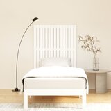  Zidno uzglavlje bijelo 95,5 x 3 x 110 cm od masivne borovine | shoptok.hr