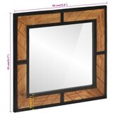  Kupaonsko ogledalo 60 x 1 x 55 cm od masivnog drva bagrema | shoptok.hr