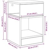  Konačna Stolić 2 pcs Sonoma hrast 30 5 x 30 x 45 cm | shoptok.hr