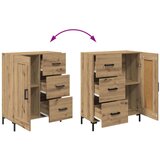  Visok predalnik Umetni hrast 69,5 x 34 x 180 cm Konstruiran les, (5000107967) | Shoptok.si