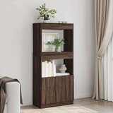 vidaXL Visoka omara rjavi hrast 63x33x140 cm inženirski les | Shoptok.si