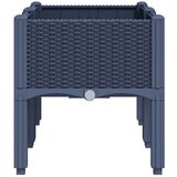 Vrtna sadilica s nogama plava siva 80 x 40 x 42 cm PP | Eponuda.ba
