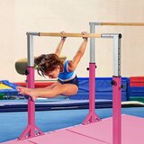  Dvovišinska otroška bradlja, gimnastična palica - roza | Shoptok.si