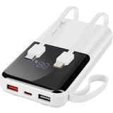LINQ 10000 mAh rezervna baterija s kabloma Lightning in USB tipa C, Bela, (5000017441) Cene