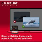 San Disk Extreme 32GB SDHC spominska katica+ 1 leto RescuePRO Deluxe up to 100MB/s &amp; 60MB/s Branje/Zapisovanje, UHS-I, Class 10, U3, V30 | Shoptok.si