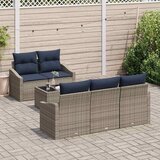  Set sofe s jastukom 6 pcs Siva i mornarsko plava poliratan | shoptok.hr