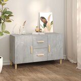 vidaXL Komoda betonsko siva 100x36x60 cm konstruiran les Cene