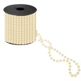 springos ukrasna girlanda od perli 8 mm, 10 m, biserno-krem | shoptok.hr