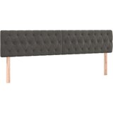  Posteljno vzglavje 2 kosa temno siv 100x7x78/88 cm žamet, (20792674) | Shoptok.si