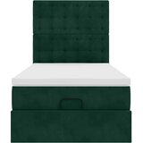  Okvir kreveta s madraca tamnozeleni 100x200cm baršunasti | shoptok.hr