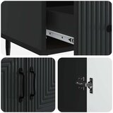  Strani šal s predalom Črna 66 x 34,5 x 95 cm Inženirski les, (5000217245) | Shoptok.si