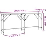  Konzolni stol boja hrasta 180x29x75 cm od konstruiranog drva | shoptok.hr