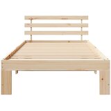  Krevetna konstrukcija Prirodna 75 x 190 cm Čvrsto borovo drvo | shoptok.hr