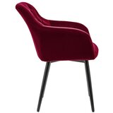 Livetastic Naslanjač Samt, Rdeča | Shoptok.si