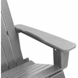  Adirondack ljuljačka Svijetlo siva HDPE | shoptok.hr