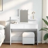  Toaletni stolić s LED svjetlima bijeli 100 x 40 x 130 cm | shoptok.hr