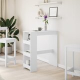  Barski stol s držačima bijeli 90x40x103,5 cm konstruirano drvo | shoptok.hr
