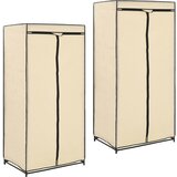 vidaXL garderobne omare 2 kosa 75x50x160 cm krem Cene