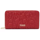 Tous Usnjena denarnica ženska, rdeča barva, 2002021117