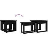  Set kavno mizico 2 pcs Črna Orehovina Konstruiran les, (5000120303) | Shoptok.si