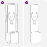 vidaXL Zaslon za zasebnost v vrtu Srebrna 32 x 140 cm Nerjaveče jeklo | Shoptok.si