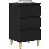  Nočna omarica Črna Oreh 40x35x70 cm Inženirski les | Shoptok.si