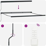  Okvir tende Antracit 400 × 300 cm Aluminij | shoptok.hr