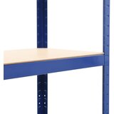 Police za pohranu 2 kom plave 80 x 40 x 160 cm čelik i MDF | shoptok.hr
