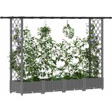  Povišeni krevet s mrežom i krovom Svjetlosiva 203 x 40 x 121 cm | shoptok.hr