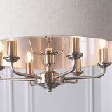  Endon 94357 - Luster na lancu HIGHCLERE 6xE14/40W/230V bež/mat hrom | Eponuda.com